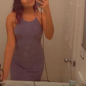 sparkly purple dress